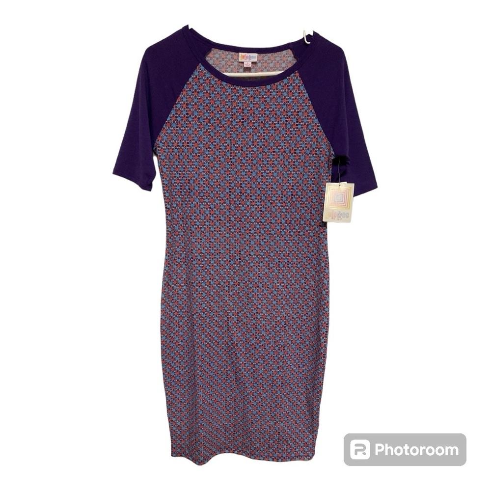LuLaRoe Julia raglan dress size S NWT